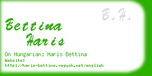 bettina haris business card
